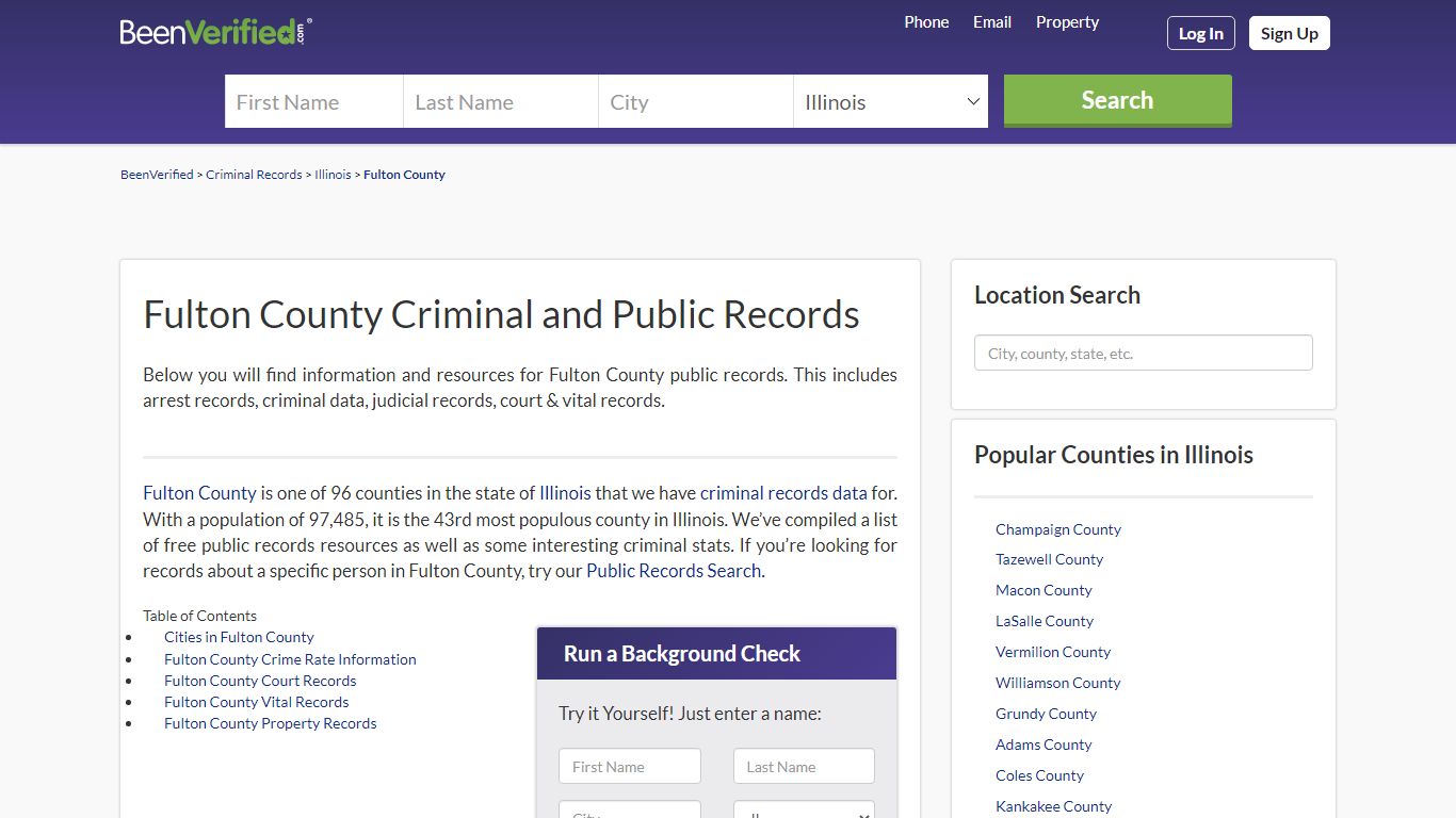 Fulton County Arrest Records in IL - Court & Criminal ...