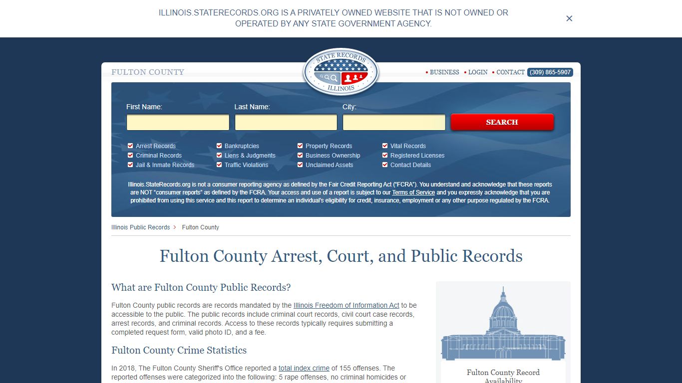 Fulton Illinois State Records | StateRecords.org